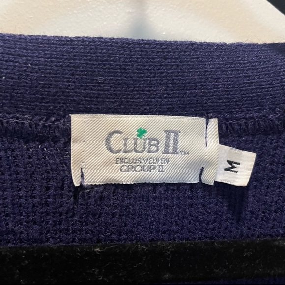 RARE Vintage McDonald’s Club II Blue Cardigan 1980s Size M - Picture 4 of 4